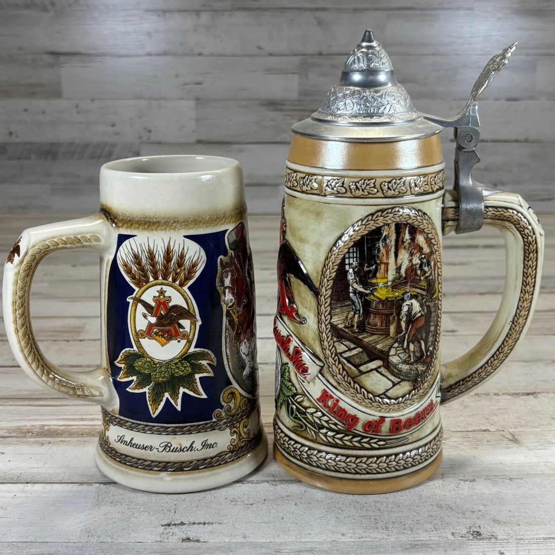 Anheuser-Busch "B" Series Limited Edition "King of Beers" Ceramic Stein & Mug (1 of 9)