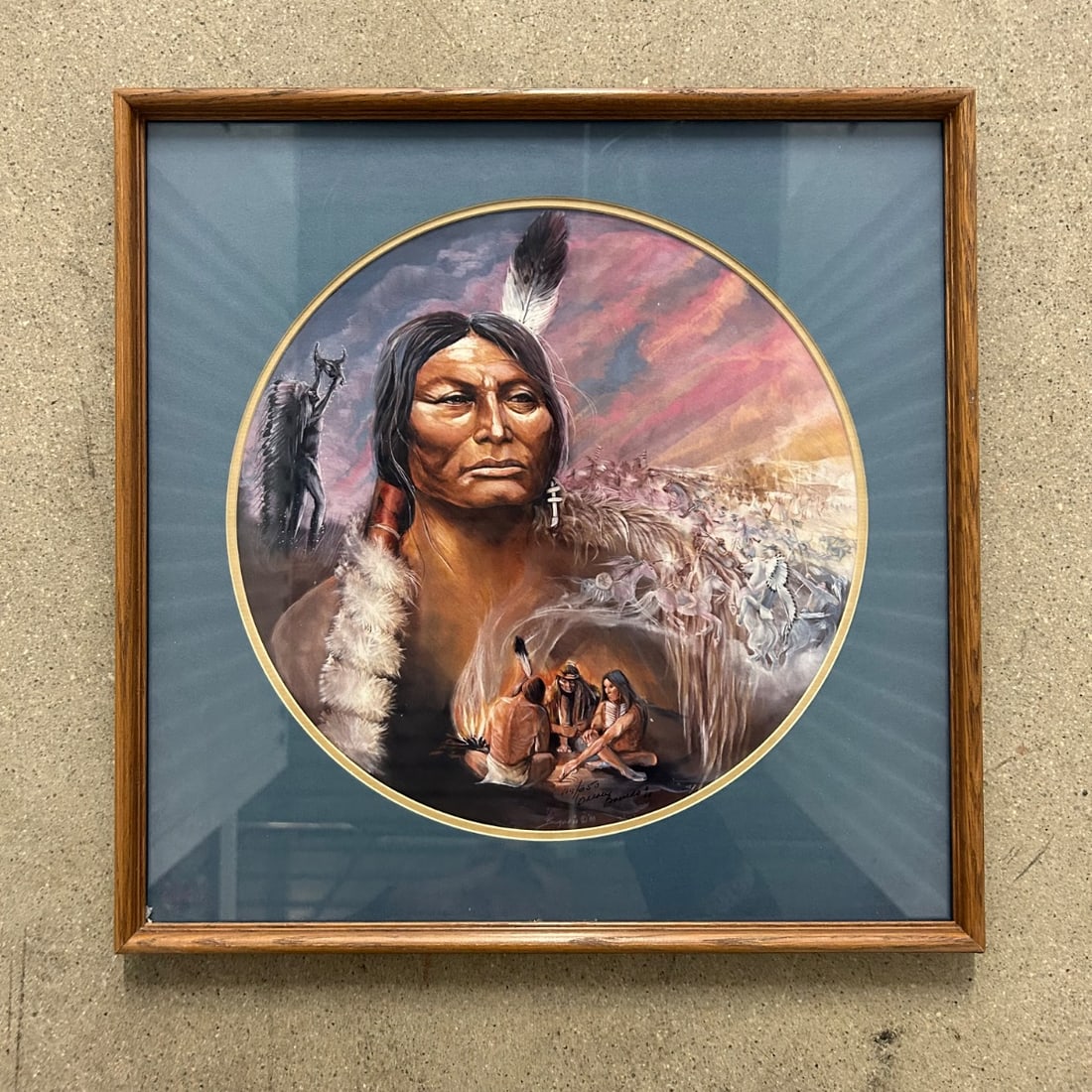 Custer's Last Stand" Lithograph "Hunkpapa - Sioux" by Guy D. Drouin 1989 #119/555 (1 of 7)