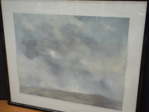 Man in the Box, in blue clouds, Numbered 8/86