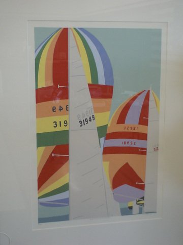 Lake Superior Spinnaker Sailboats serigraph