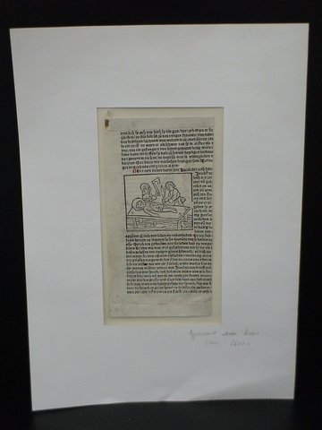 One page from a book dated 1600's, two sided page