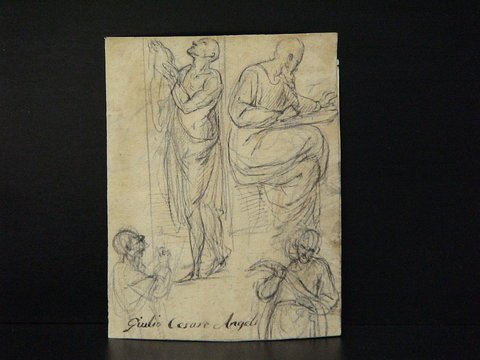 Pencil drawing by Giulio Cesare Angeli, (1570-163