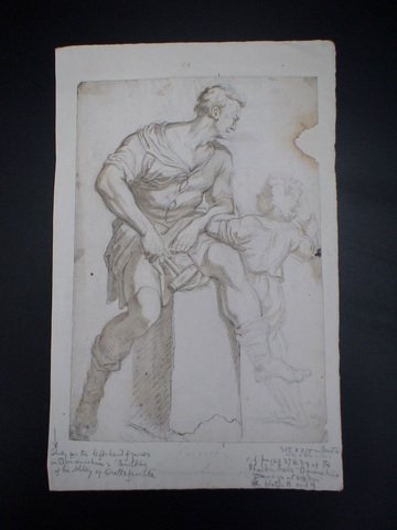 Old Master "The Building of the Abbey of Grottafe