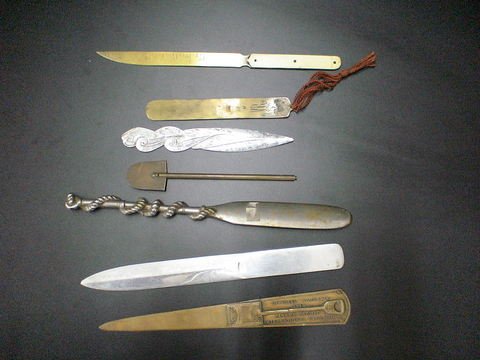 Set of 9: One is shaped like an oar with rope