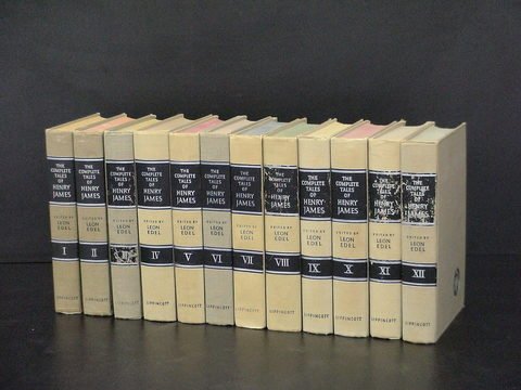 12 volume set: "The Complete Tales of Henry James: 12 volume set: "The Complete Tales of Henry James" edited with an introduction by Leon Edel, J.B. Lippincott Company, Philadelphia and New York, copyright 1961, 1962, books encompass years 1864 - 1910
