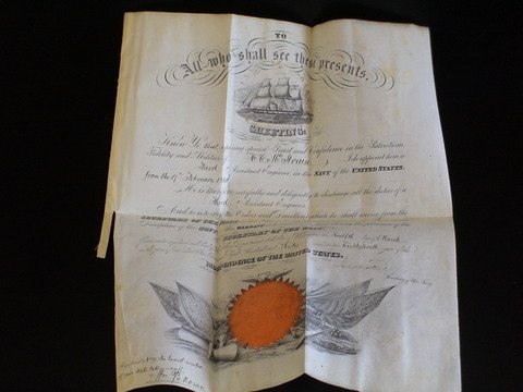 An appointment by Isaac Toucey, Secretary of the : An appointment by Isaac Toucey, Secretary of the Navy, former Governor of Connecticut, of H.C. (Henry Clay) McAlvain to the position of Third Assistant Engineer in the Navy of the United States, 17 Fe