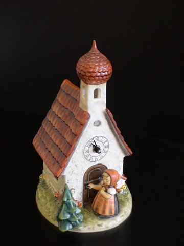 Chapel Time Clock,Figurine # 442,11.25 Inches Tal