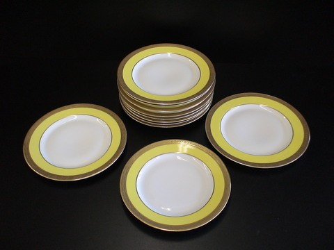 12 salad plates marked Rosenthale w/cross swords