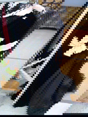 Lot of gowns, hand sewn one shoulder black velvet: Lot of gowns, hand sewn one shoulder black velvet gown; black gown with lace bodice hand sewn tag Scott McClintock; 1920's style dress black & white with beading.