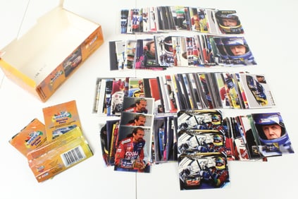 1995 Maxx Series II NASCAR Race Cards Complete Set With Lots of Extra Cards and Display Box