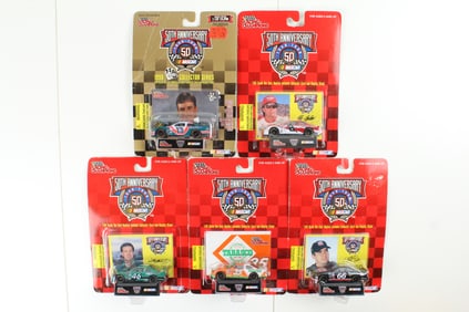 5 Die Cast Stock Cars New in Original Packaging