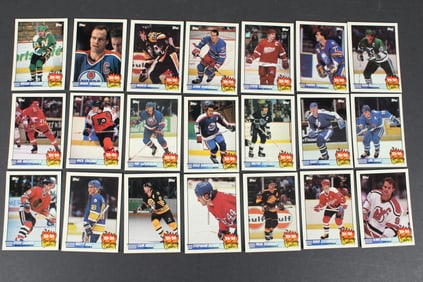 1989-90 Topps Hockey Team Scoring Leaders Insert Card Set - Complete