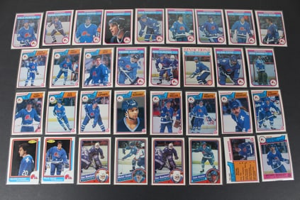 1982-86 O-Pee-Chee Hockey Cards Featuring Quebec Nordiques - 33 Total Cards