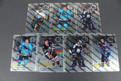 1996-97 Leaf Preferred Steel Insert Hockey Cards - 7 Total Steel Cards
