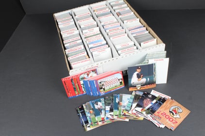 Huge Lot of 2007 Minor League Baseball Cards in Box - 3455 Cards Total Across 50 Teams