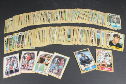 1987 Topps Baseball Cards - 169 Cards Total