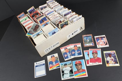 Huge Lot of 1987 Minor League Baseball Cards in Box - 3811 Cards Total Across 33 Teams