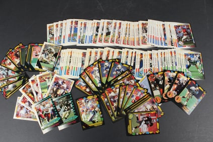 1991 And 1992 Wild Card Football Cards With Stripes and Extras - 172 Cards Total