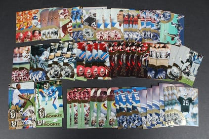 1994 Select Football Cards With Select Rookies - 73 Cards Total