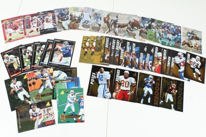 Pinnacle, Playoff, Select Football Cards - 54 Cards Total