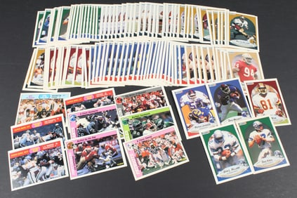 1988, 90 Fleer Football Cards - 113 Cards Total