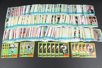 1990 Topps Football Cards With 1000 Yard Club Cards - 356 Cards Total