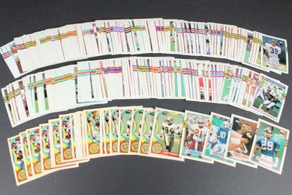 1989 Topps, Topps Traded, And 1000 Yard Club Football Cards - 307 Cards Total