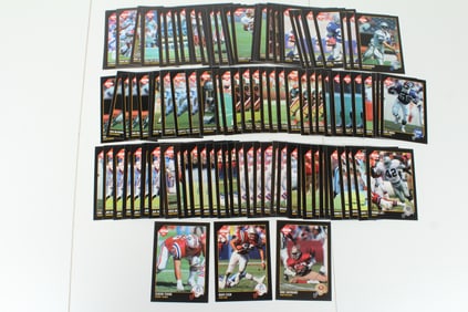 1992 Collector's Edge Football Cards - 116 Cards Total