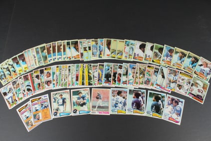 1980, 81, And 82 Topps Football Cards - 78 Cards Total