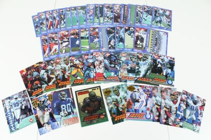 1993-95 Collector's Edge Football Cards With Boss Squad and More - 49 Cards Total