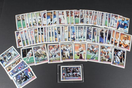 1991 Bowman Football Cards With Bo Jackson - 75 Cards Total