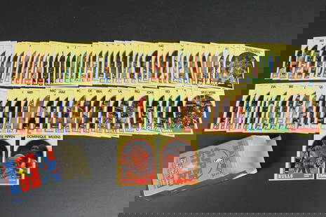 1989 NBA Hoops Super Stars Basketball Card Set in Box - Not Complete: Out of this 100 card set, there are 85 cards are included in this lot. There is no Jordan but still a lot of good cards in this lot like Scottie Pippen and Dominique Wilkins. Cards appear to be in goo