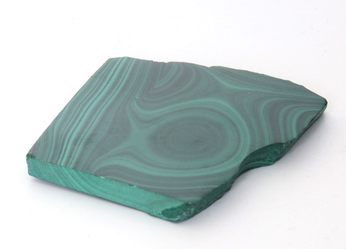 Miniature Polished Malachite Slab - 4