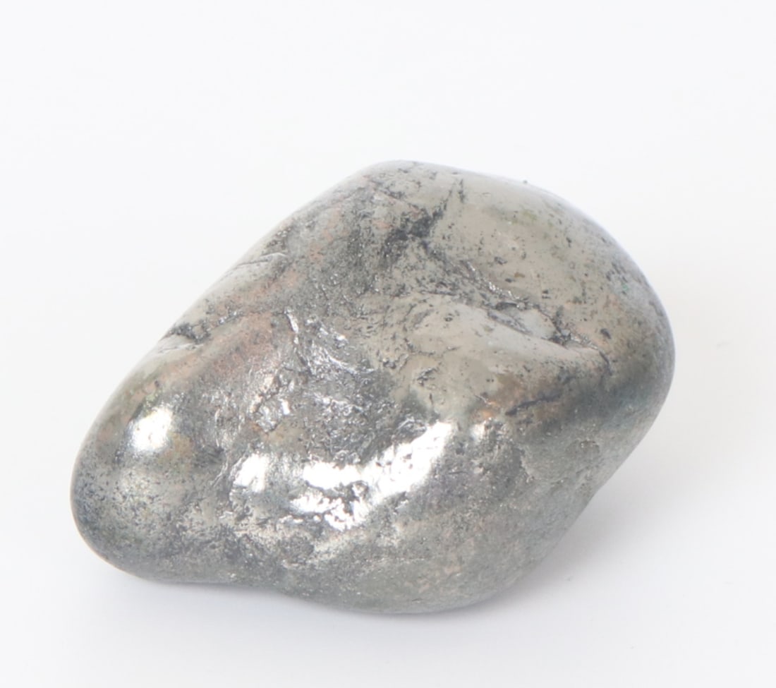 Bright Heavy Polished Natural Silver Nugget, 138 G (1 of 5)