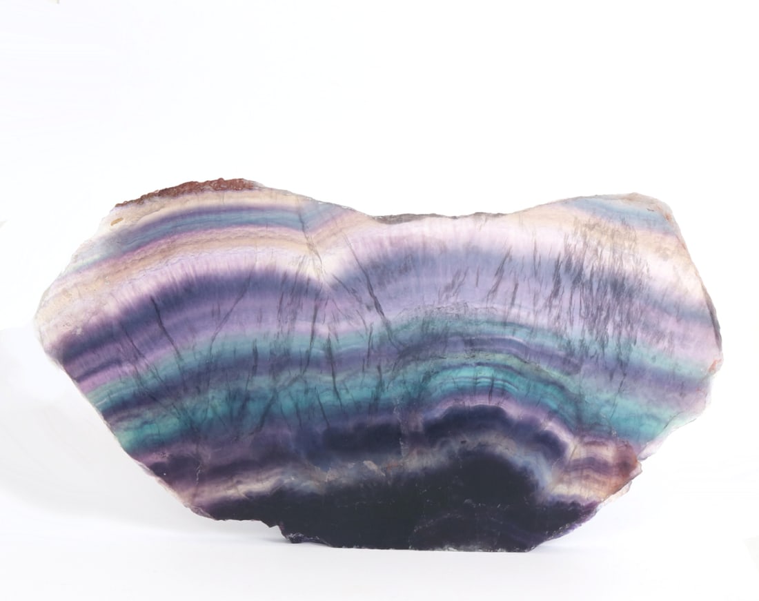 Large Natural Rainbow Fluorite Slab (1 of 4)