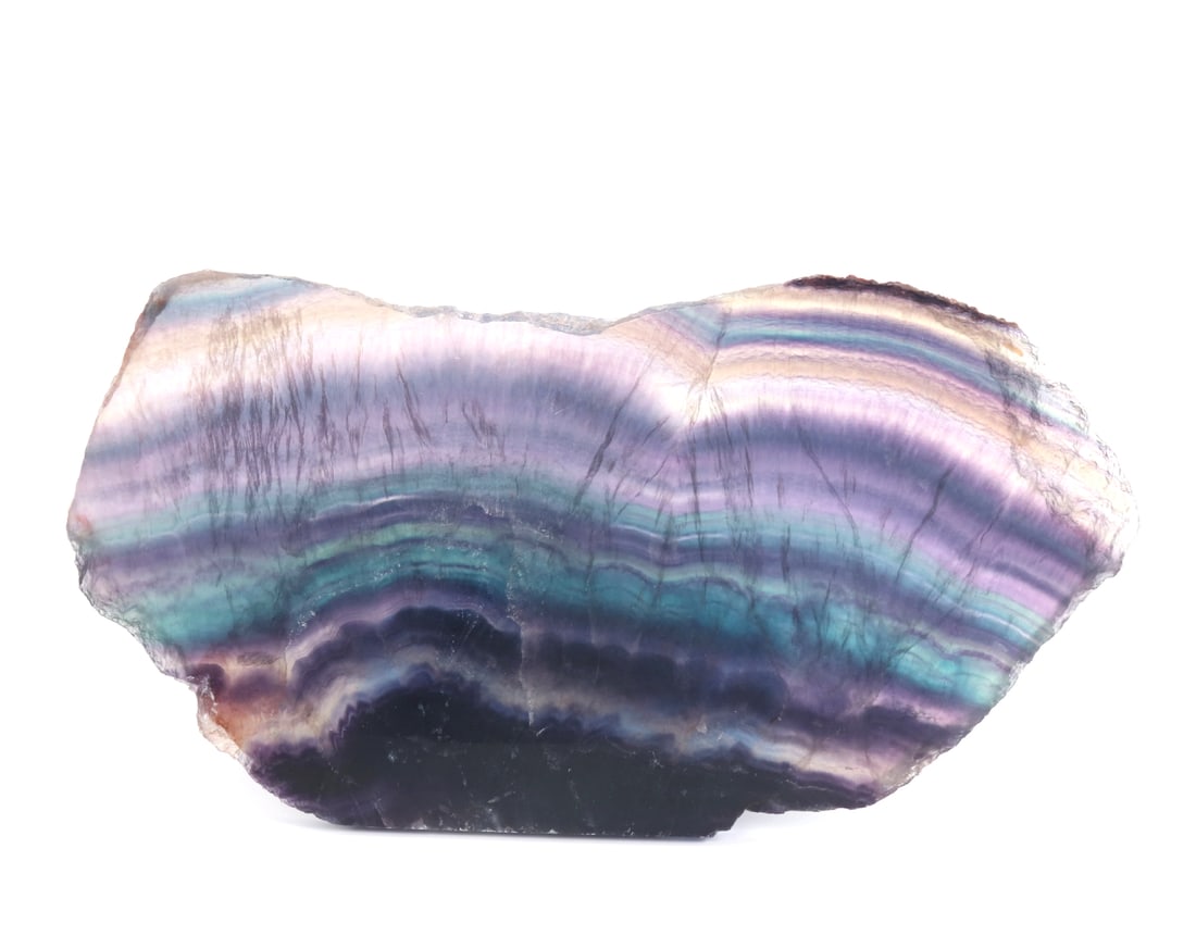 Large Natural Rainbow Fluorite Slab - 2