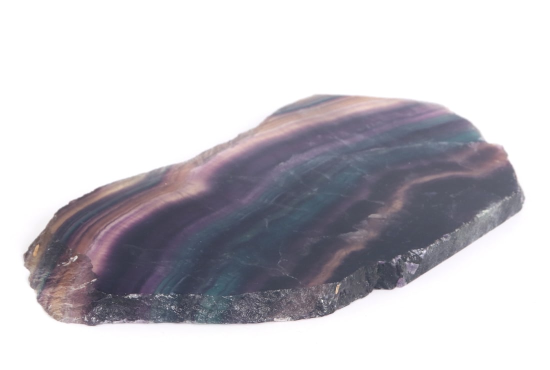 Large Natural Rainbow Fluorite Slab - 4