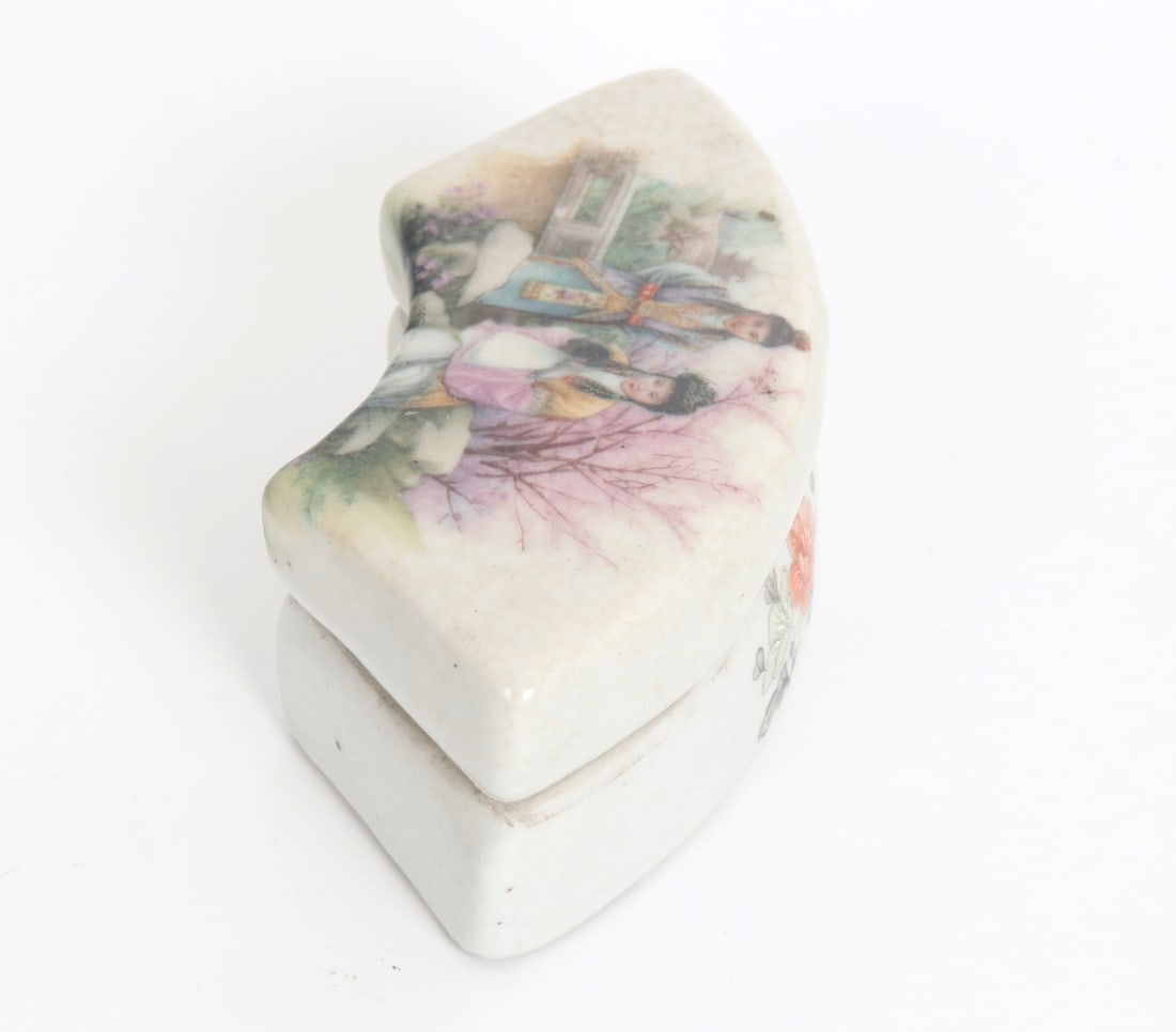 Chinese Porcelain Painted Paste Box - 2