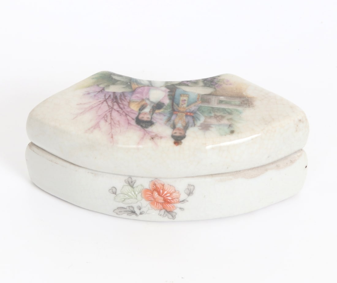 Chinese Porcelain Painted Paste Box - 3