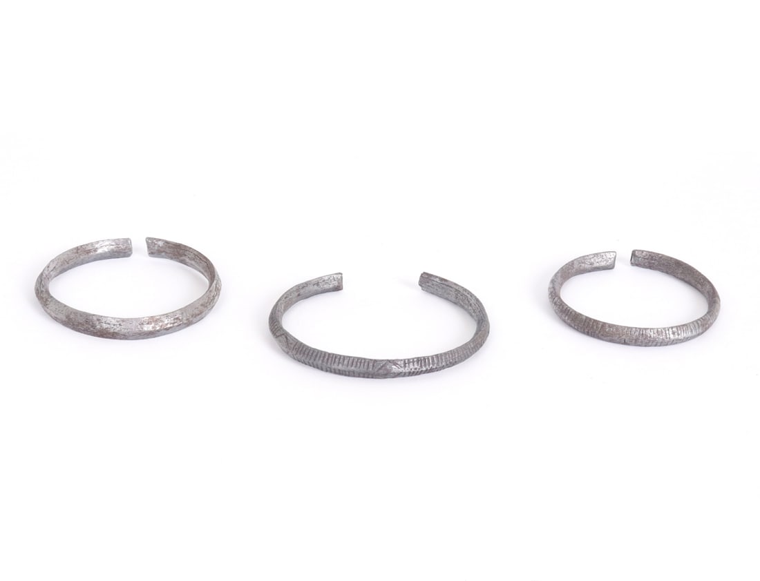 Group of Three Medieval Incised Bracelets (1 of 6)