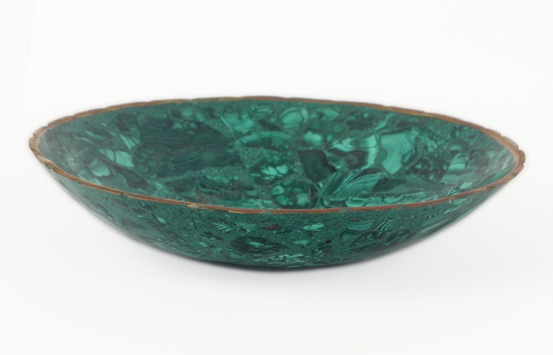 Beautiful Malachite Dish, 454 grams - 3