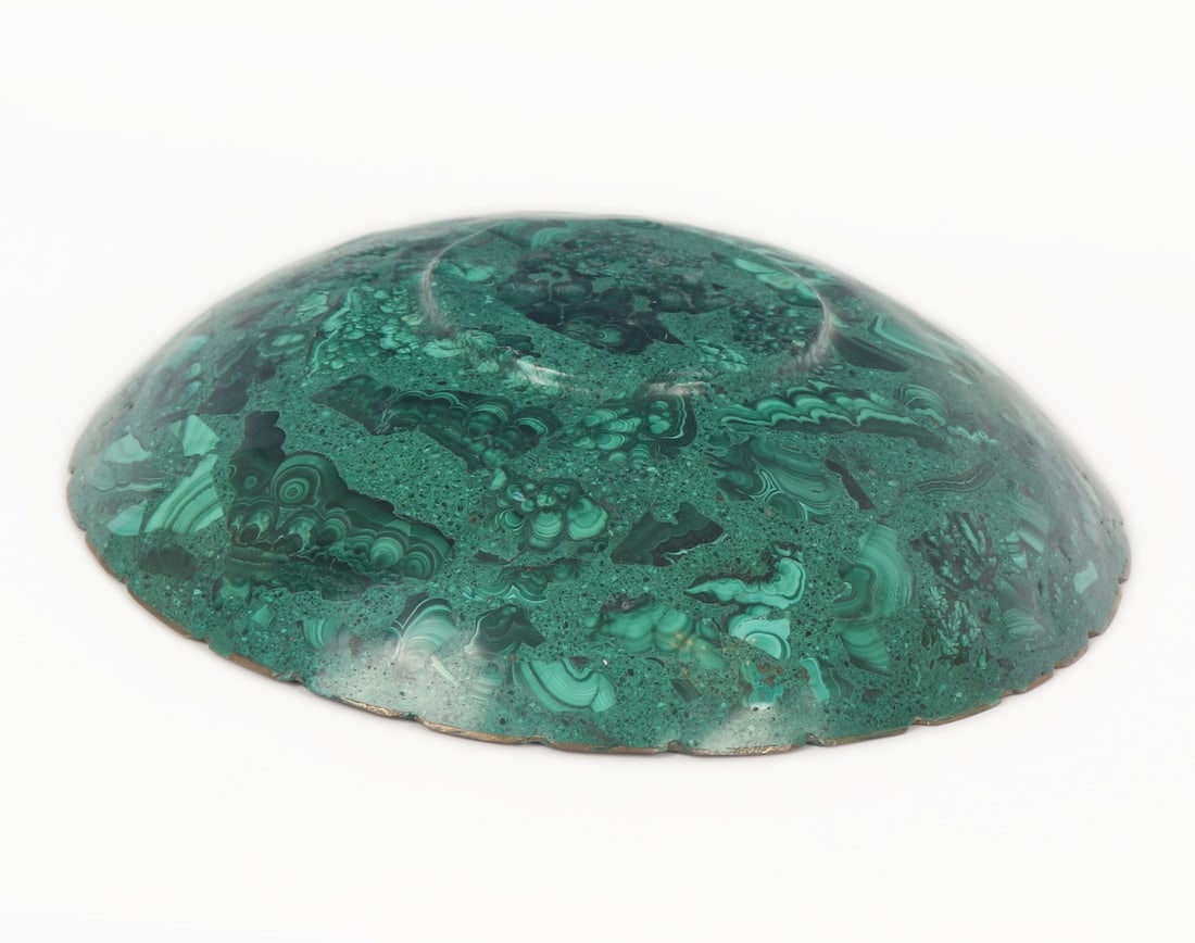 Beautiful Malachite Dish, 454 grams - 6