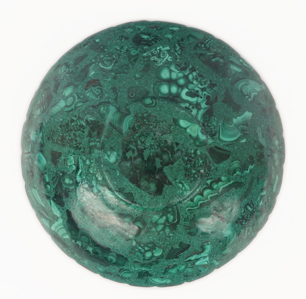Beautiful Malachite Dish, 454 grams - 7