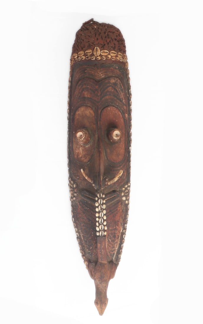 Handsome Papua New Guinea Ancestral Mask, Latmul (1 of 7)
