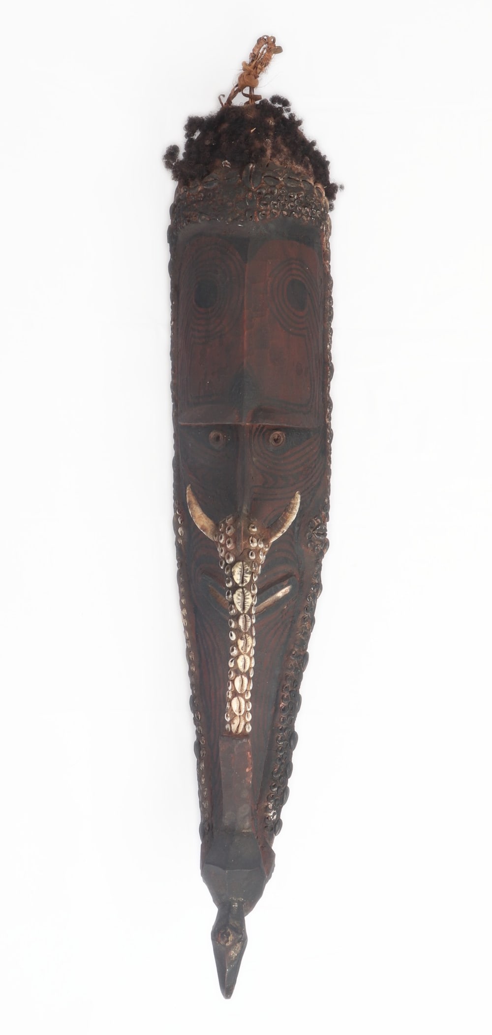 Exquisite Wood Carved Mwai Mask, PNG (1 of 8)
