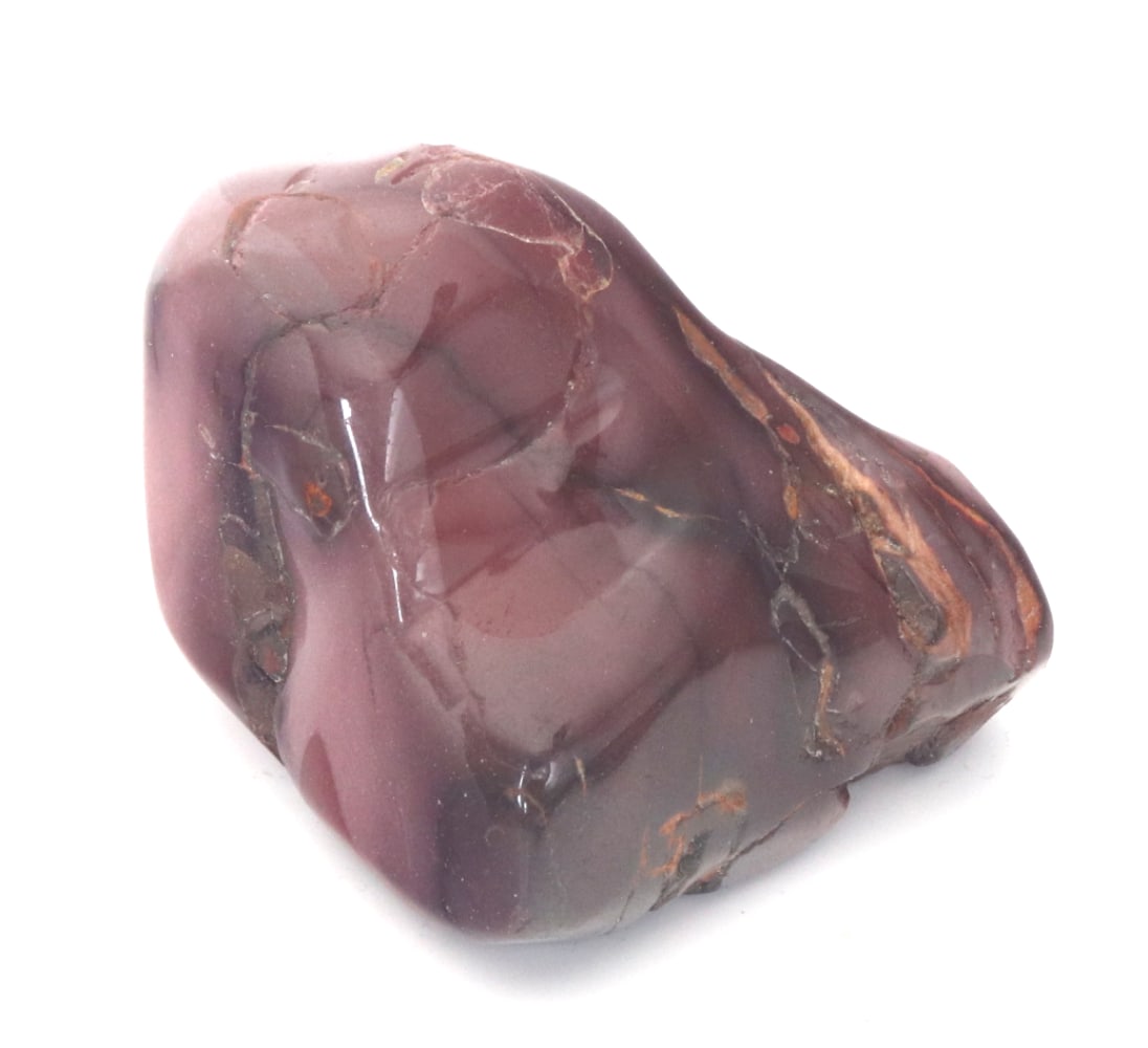 Gorgeous Purple Mookaite Jasper Freeform Section: Wonderful well preserved large section of purple Mookaite jasper in a fine free form, similar to a mountain or a boulder. Natural earth tones throughout including cream, orange, brown and of course a 