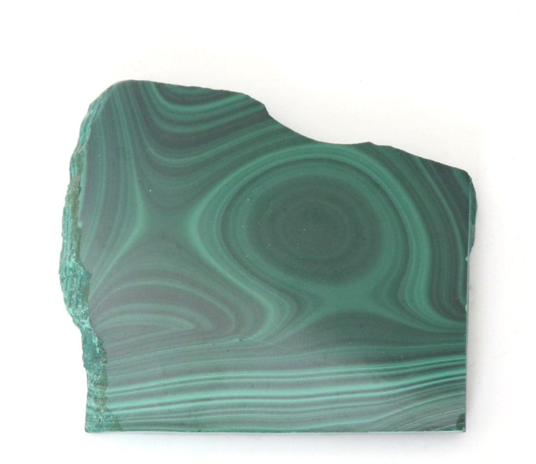 Miniature Polished Malachite Slab - 2