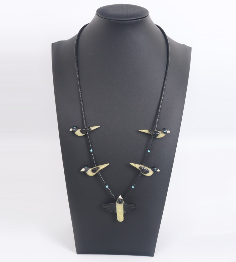 Beautiful Native American Parrot Necklace, Multi-Stone (1 of 5)