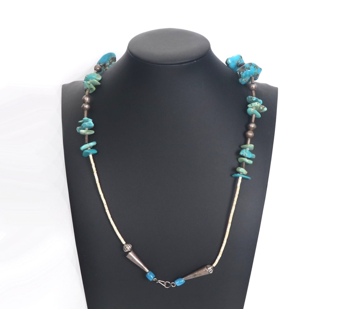 Chunky Turquoise Beaded Necklace - 5