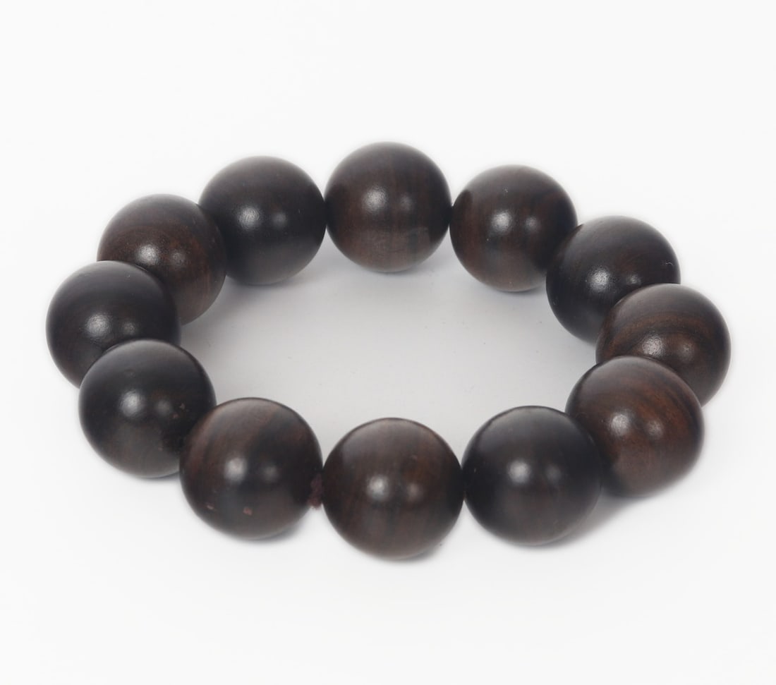 Chinese Beaded Agar Wood Bracelet (1 of 4)